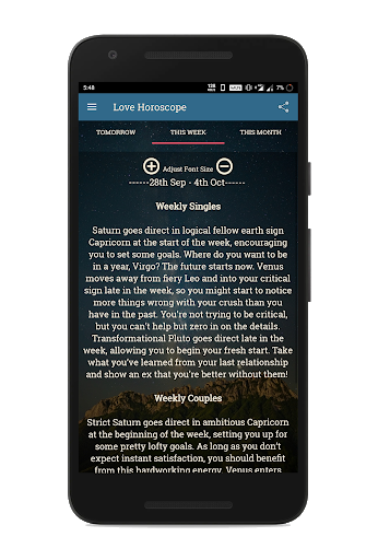 Virgo Horoscope Screen 2
