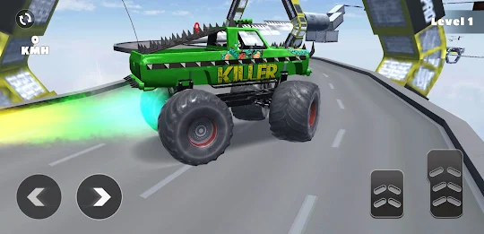 Monster Truck Stunt Game 3D