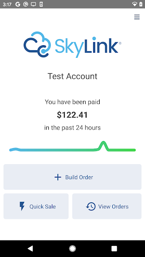 Android application SkyLink POS screenshort