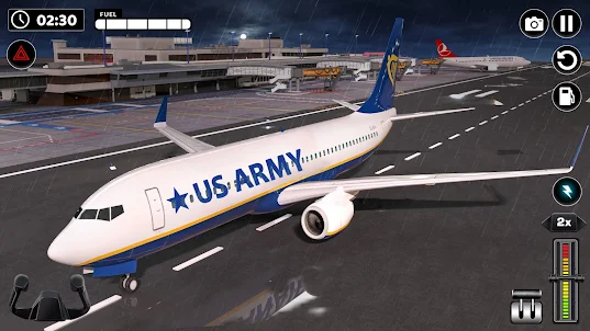 Army Airplane Flying Simulator