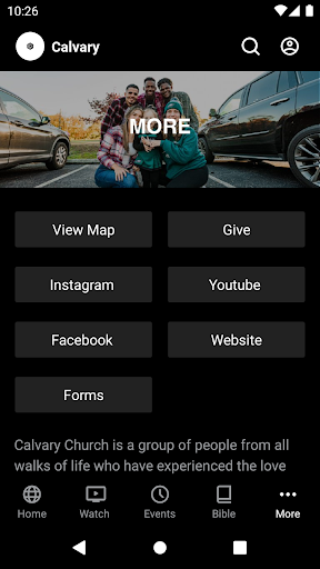 Screenshot of Calvary Church Delran