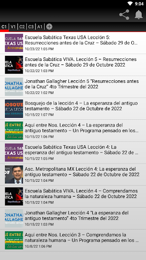 Android application Escuela Sabática COMENTARIOS screenshort