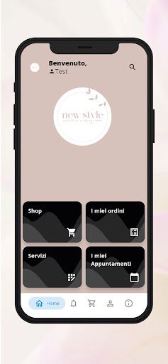 Android application NEW STYLE estetica e benessere screenshort
