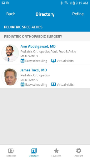 Maimonides Referral App Screen 3