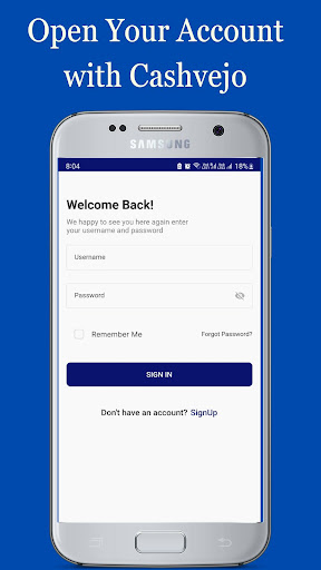 Android application Cashvejo - Money Exchange App screenshort
