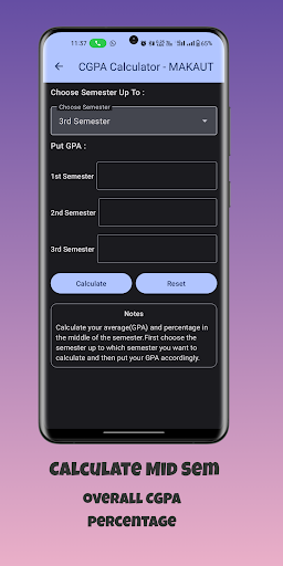 CGPA Calculator - MAKAUT Screen 3