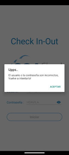 CGA Check In - Out Screen 3