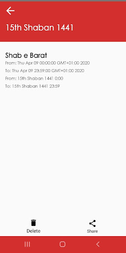 Islamic Hijri Calendar