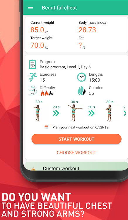 Upper body workout for women - 2.2.5 - (Android)