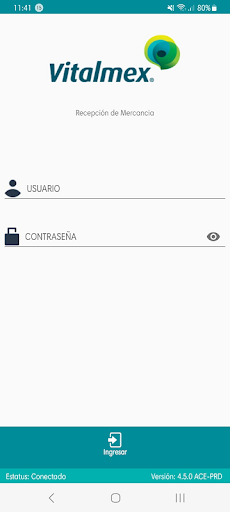 Android application Gestión de Mercancias screenshort