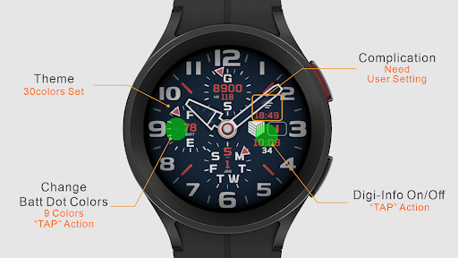 IWF AllNew ModernPro watchface Screen 2