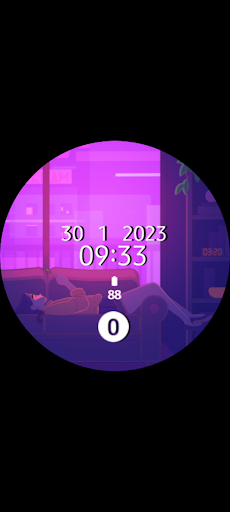Android application Lo-Fi Digital Watch Face screenshort