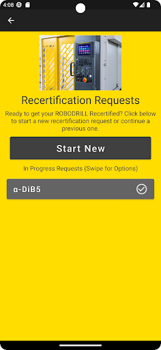 ROBODRILL Recertification Screen 3