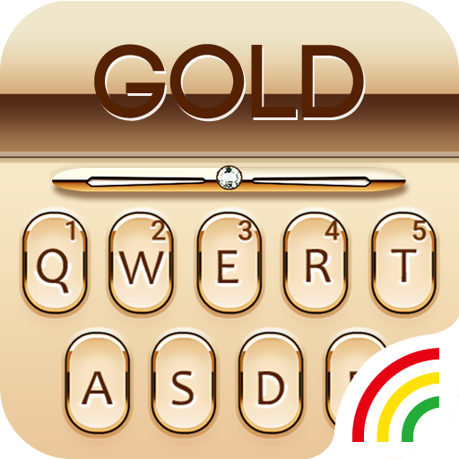 Gold Keyboard Golden Theme  Icon
