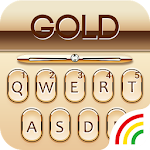 Cover Image of Download Gold Keyboard Golden Theme  APK