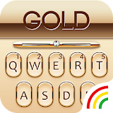 Gold Keyboard Golden Theme icon