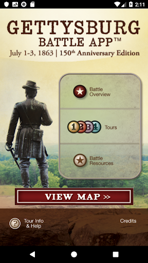 Android application Gettysburg Battle App screenshort