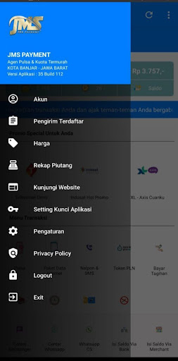 JMS Payment Grosir Kuota Pulsa Screen 3