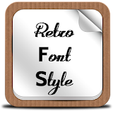 Retro Font Style icon