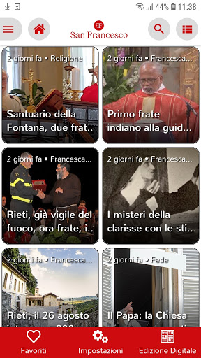 Android application San Francesco screenshort
