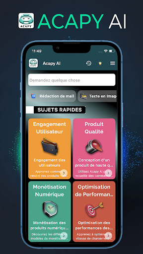 Android application Acapy AI screenshort