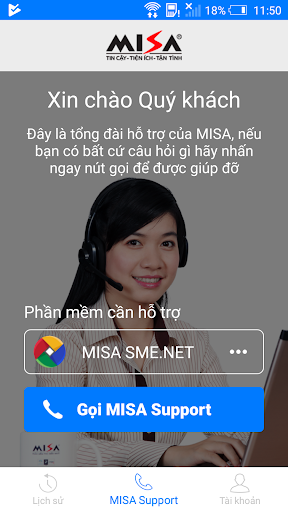 MISA Support Screen 2