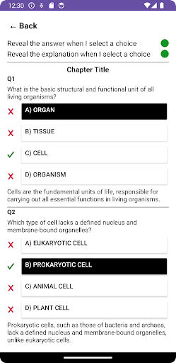 Biology Exam Screen 3
