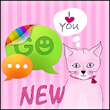 Pink Kitties Theme for GO SMS icon