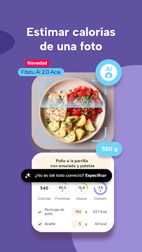 Fitatu Contador de Calorías AI screenshot 2