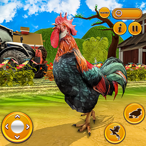 Talking Rooster: Chicken Games logo