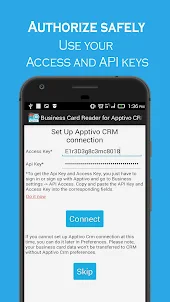 Business Card Reader for Appti