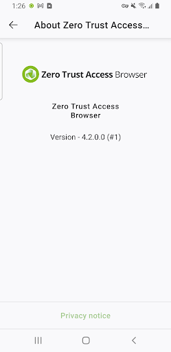 ZeroTrustAccess Secure Browser 4