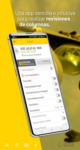 Android application Relevamiento DGALUM screenshort