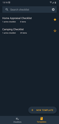 Reusable Checklist Screen 3