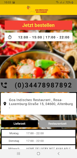 Goa Indisches Restaurant Screen 2