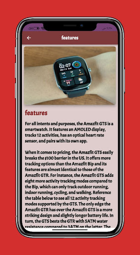 GTS1 Smart Watch Guide Screen 2