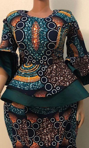 Ankara Skirt & Blouse Styles 3