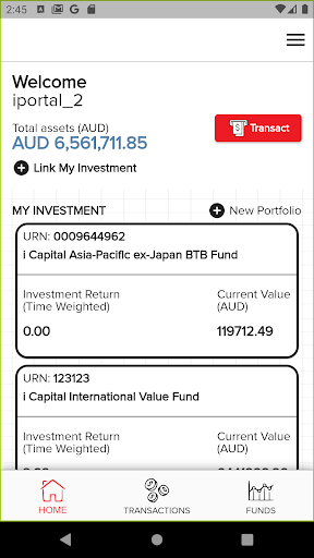 iCapital Portal Screen 2