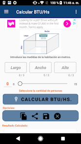 Captura 2 Calcular BTU android