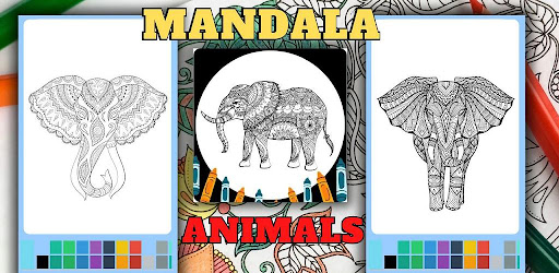 Elephant Mandala Coloring