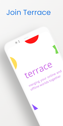 Android application Terrace: HyperLocal Social App screenshort
