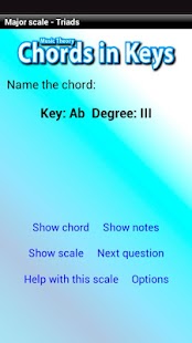 Music Theory - Chords in Keys Screenshot
