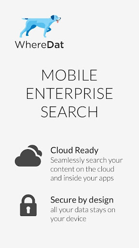 Android application WhereDat - Enterprise Search screenshort