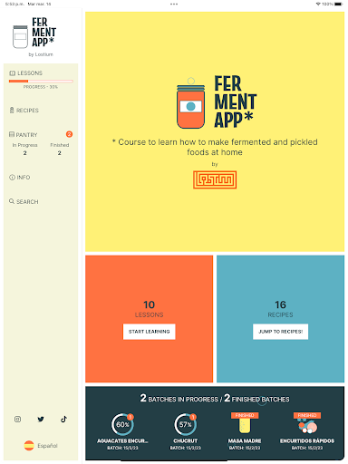 Screenshot of FermentApp