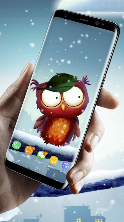 Winter Snow Owl Live Wallpaper - 1.0.2 - (Android)