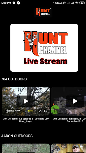 Android application Hunt Channel screenshort