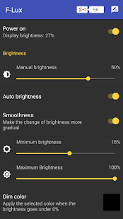 Screen Brightness Control Screenshot