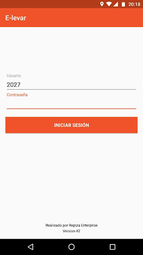 Android application E-levar screenshort