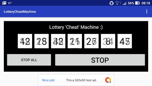 Android application Lottery Cheat Machine screenshort