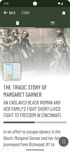 Screenshot of Cincinnati Sites & Stories